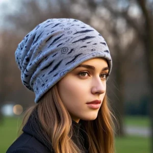 Nuevos gorros cálidos para primavera y otoño para hombres y mujeres adultos, gorros informales para deportes al aire libre, gorros florales Unisex de Hip Hop, turbante de hueso