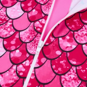 Boxers para niñas de 4 a 12 años, trajes de baño de una pieza con estampado de protección contra sarpullidos, ropa de playa con protección solar y cremallera frontal de manga larga