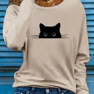 Camiseta 100 de algodón para mujer, camiseta ajustada de manga larga para mujer, camisetas blancas finas, camisetas para mujer