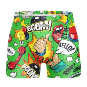Bañador divertido para hombre, pantalones cortos de entrenamiento atlético, secado rápido, Surf, Playa