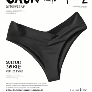 Conjunto de Bikini brasileño de cintura alta para mujer, traje de baño Sexy con escote en V atrevido, traje de baño para playa de verano, parte inferior de Tanga negra, natación femenina Sexy