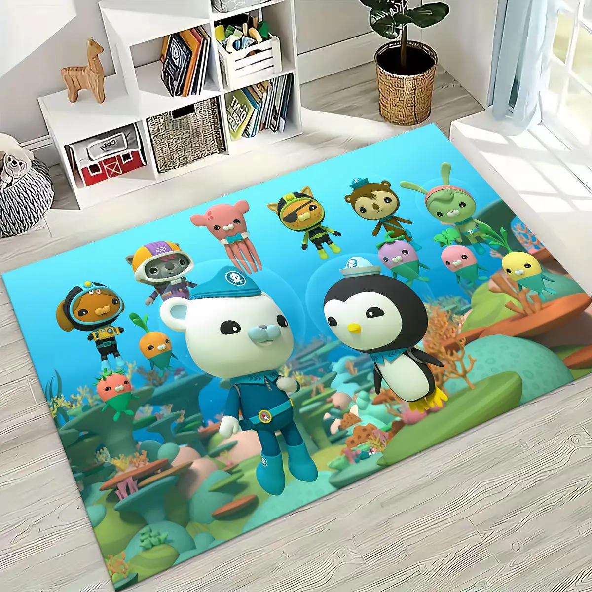 Alfombra de dibujos animados de 27 estilos Octonauts Barnacles para dormitorio, sala de estar, sofá, decoración de felpudo para el hogar, alfombra antideslizante grande para juegos de niños - Imagen 4